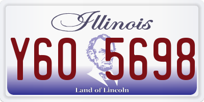 IL license plate Y605698