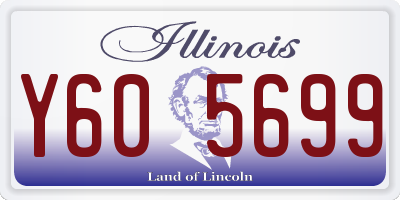 IL license plate Y605699