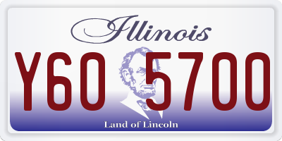 IL license plate Y605700