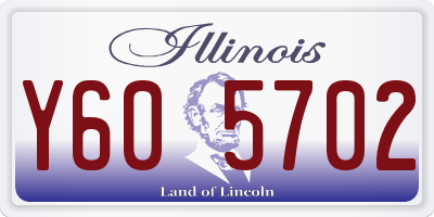 IL license plate Y605702