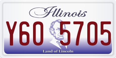 IL license plate Y605705
