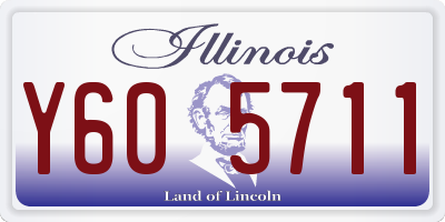 IL license plate Y605711