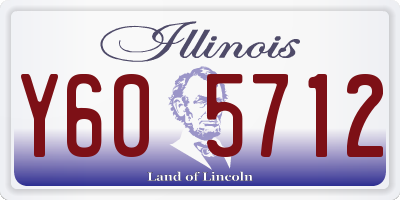 IL license plate Y605712