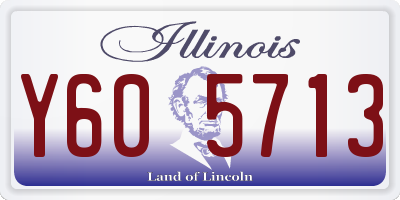 IL license plate Y605713