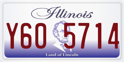 IL license plate Y605714