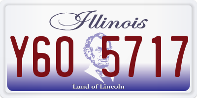 IL license plate Y605717