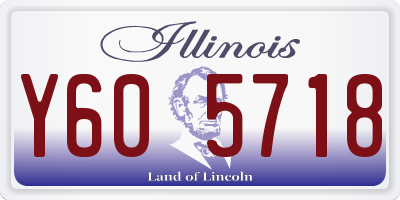 IL license plate Y605718