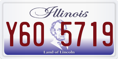 IL license plate Y605719