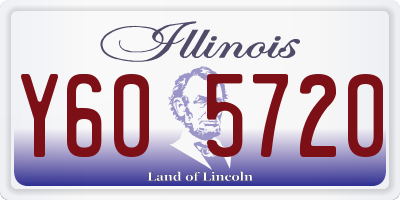 IL license plate Y605720