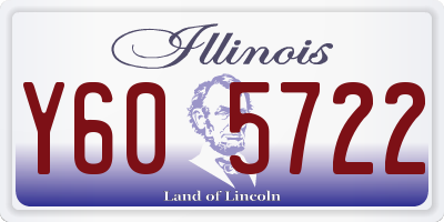 IL license plate Y605722