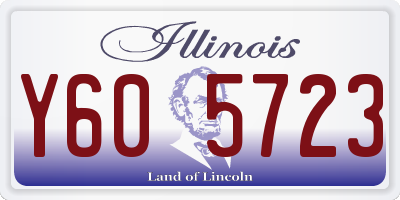 IL license plate Y605723
