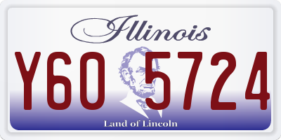 IL license plate Y605724