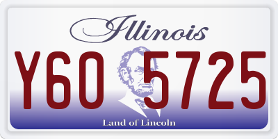 IL license plate Y605725