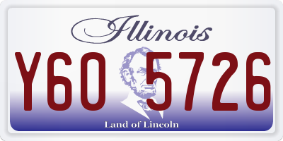 IL license plate Y605726
