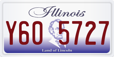 IL license plate Y605727
