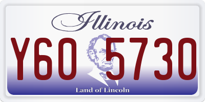 IL license plate Y605730