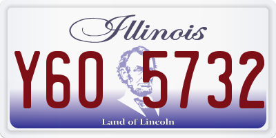 IL license plate Y605732
