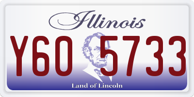 IL license plate Y605733