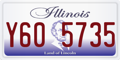 IL license plate Y605735