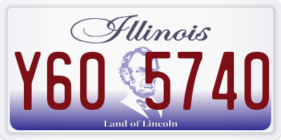 IL license plate Y605740