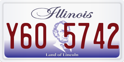 IL license plate Y605742