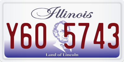 IL license plate Y605743