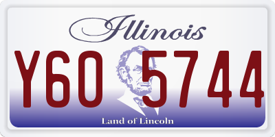 IL license plate Y605744