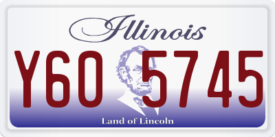 IL license plate Y605745