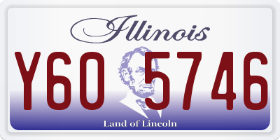 IL license plate Y605746