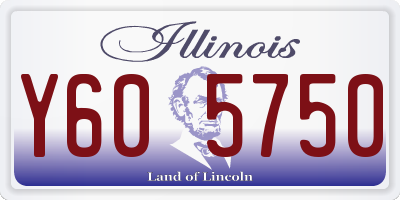 IL license plate Y605750