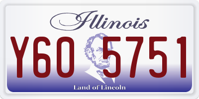 IL license plate Y605751