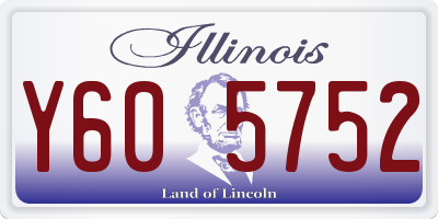 IL license plate Y605752