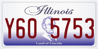 IL license plate Y605753