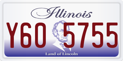 IL license plate Y605755