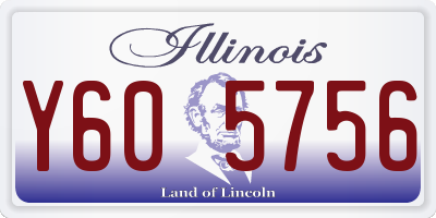 IL license plate Y605756