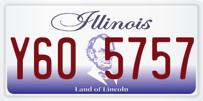 IL license plate Y605757