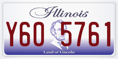 IL license plate Y605761