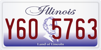 IL license plate Y605763