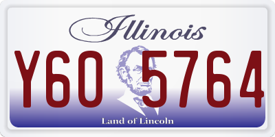 IL license plate Y605764
