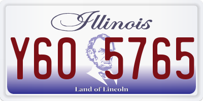 IL license plate Y605765