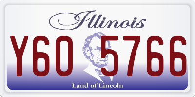IL license plate Y605766