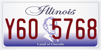 IL license plate Y605768
