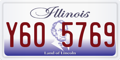 IL license plate Y605769