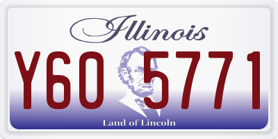 IL license plate Y605771
