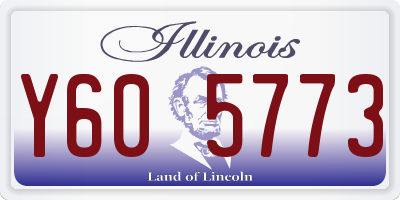 IL license plate Y605773