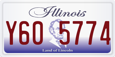 IL license plate Y605774