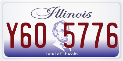IL license plate Y605776