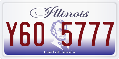 IL license plate Y605777