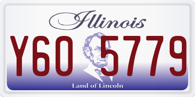 IL license plate Y605779