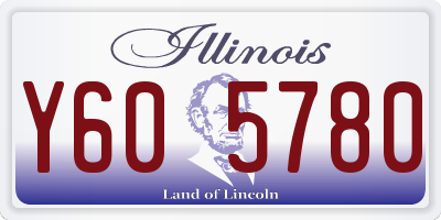 IL license plate Y605780